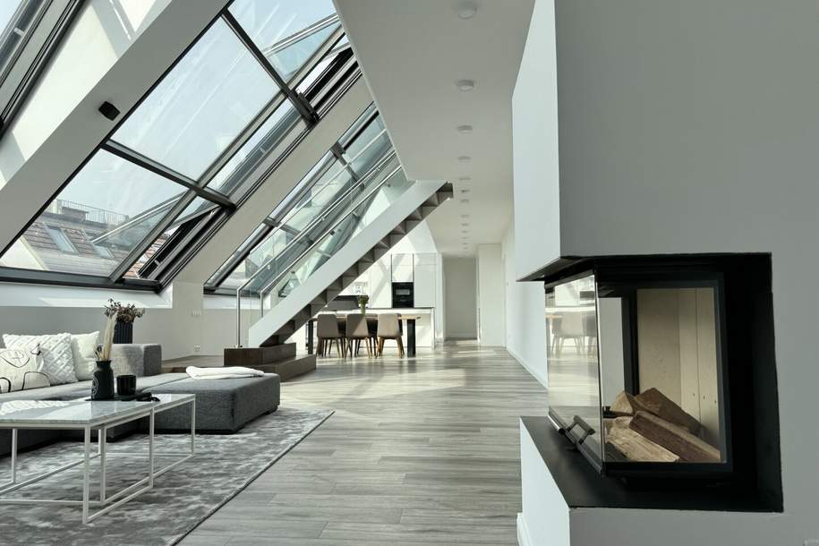 NASCHMARKT: Traumhaftes Penthouse mit Dachterrasse &amp; Stellplätzen, Wohnung-kauf, 3.950.000,€, 1040 Wien 4., Wieden