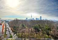 Chic am Wasser - 2-Zimmer-Wohnung mit Balkon im 11.OG| an der Alten Donau | Blick auf den Kahlenberg