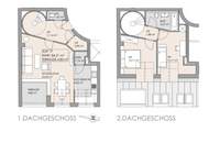 Fresh, fancy, fertig zum Einziehen! Zwei Ebenen. Drei Zimmer. 100 % Wow! Frisch sanierte Neubauwohnung im Dachgeschoss + Klimageräte + Westterrasse + Gute Infrastruktur!