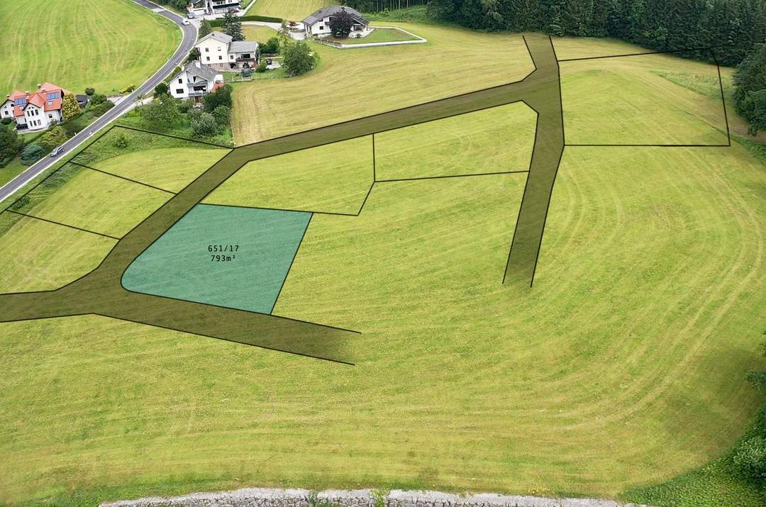 Wohnen im Grünen &amp; doch stadtnah! 793m² Baugrund mit traumhaftem Ausblick in ruhiger/grüner Lage!