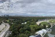 Grünblick über den Prater! Hypermoderes 2 Zimmer Terrassen-Appartment mit traumhafter Aussicht!