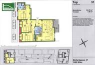 Exklusive 4-Zimmer-Dachgeschosswohnung mit ca. 8m² großen Terrasse &amp; Klimaanlage in 1060 Wien – Sofort verfügbar
