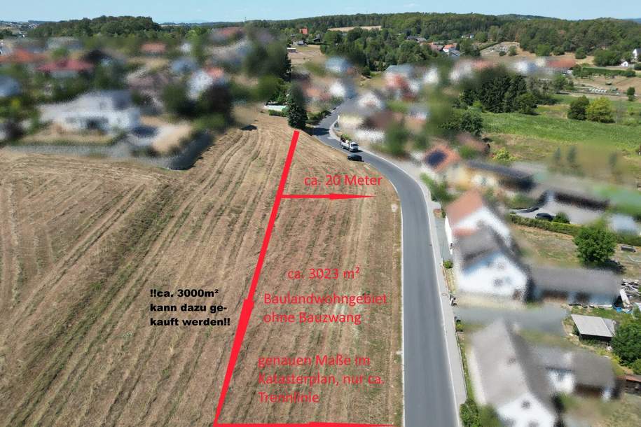 Großes Baugrundstück ca 3.032 m² in 7540 Krottendorf bei Güssing - Ihr Traum vom Eigenheim - ohne Bauzwang!, Grund und Boden-kauf, 96.736,€, 7540 Güssing