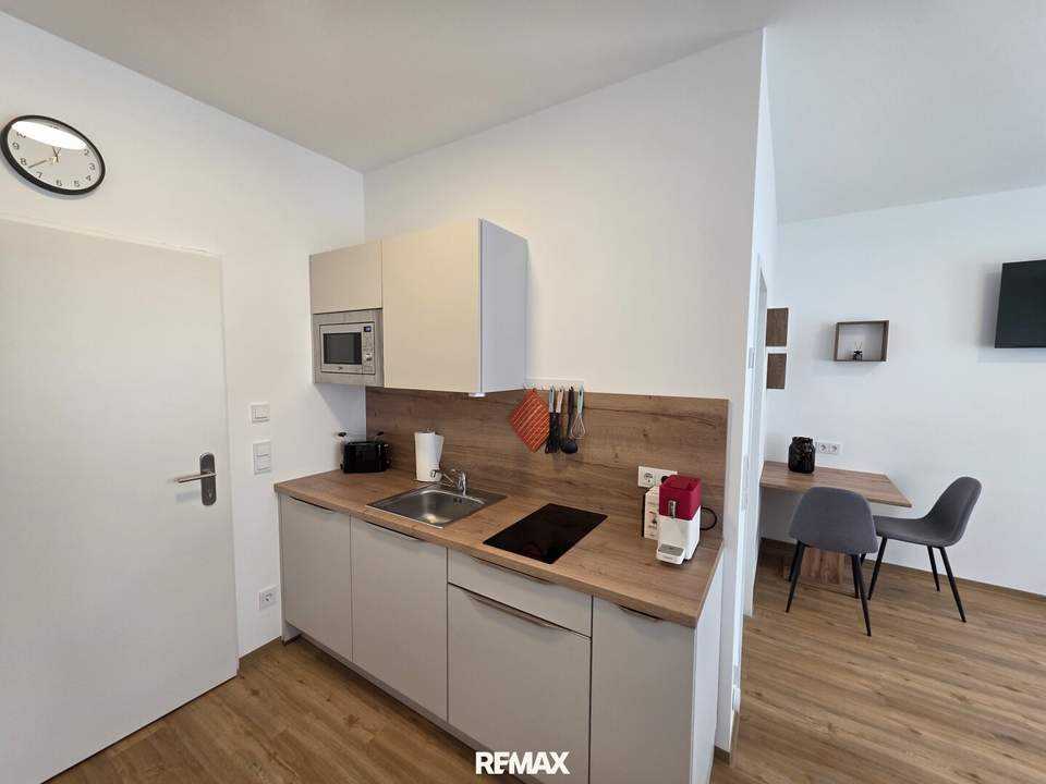 Möbliertes 1-Zimmer-Apartment ohne Loggia € 520,- inkl. BK, HK, Strom u. Wlan