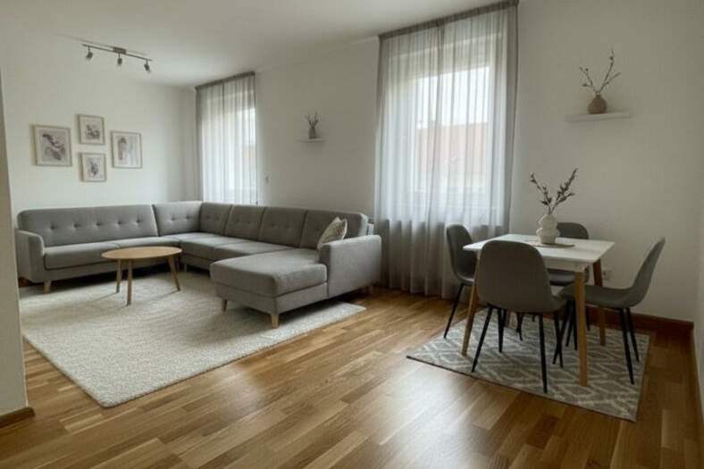 Wohnen zum kleinen Preis! Perfekte Wohnung für junge Familien und Pärchen: Idyllische Grünlage, optimale Infrastruktur, schöne und praktische Raumaufteilung, Wohnung-miete, 510,88,€, 4400 Steyr(Stadt)