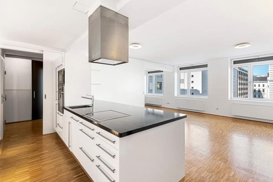 Parkring Tower | Stilvolle 2-Zimmer-Wohnung mit Concierge-Service &amp; Blick auf den Stadtpark, Wohnung-miete, 1.882,21,€, 1010 Wien 1., Innere Stadt