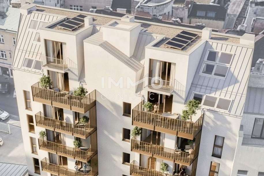 Exklusiver Erstbezug: 3-Zimmer-Dachgeschosswohnung mit sonniger Terrasse, Wohnung-kauf, 172.100,€, 1220 Wien 22., Donaustadt