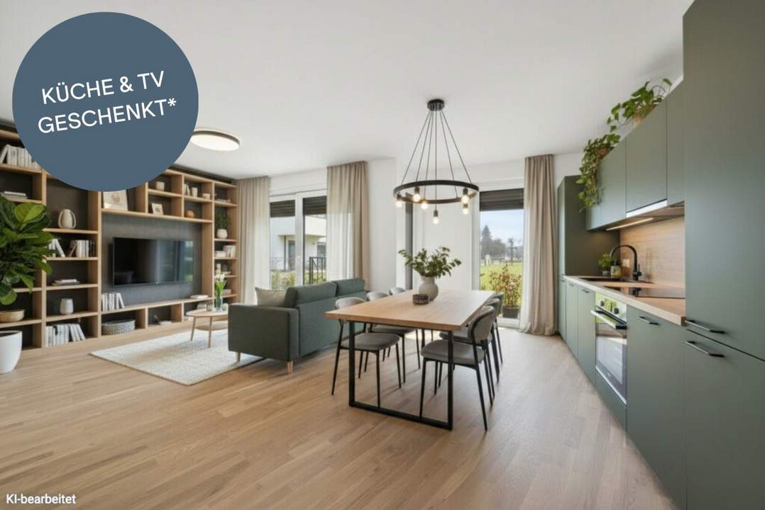 PROVISIONSFREI! Durchdacht geplante 3-Zimmer-Gartenwohnung | Schrank- und Abstellraum | Bezugsfertig