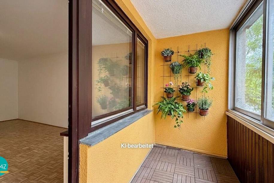 Idealer Grundriss! Helle 2-Zimmer Wohnung mit Südloggia im 2. Liftstock! Single- oder Paarwohnung! Ausgezeichnete Infrastruktur! Ablösefrei!, Wohnung-miete, 1.199,00,€, 1140 Wien 14., Penzing