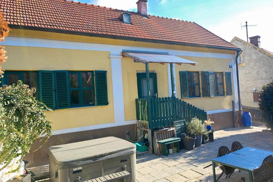 PRIVAT - Charmantes Haus in ruhiger Lage Pottenstein - 2 große Zimmer - geräumige Vorzimmer, separate Werkstatt, Whirlpool , Sauna, Garten mit herrlicher Aussicht (Provisionsfrei), Haus-kauf, 255.000,€, 2563 Baden
