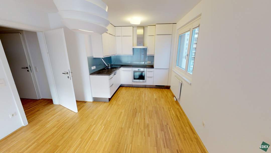 Hochwertige 2-Zimmer-Wohnung mit großem Balkon nahe Prater