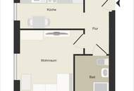 Wunderschöne, helle 1-Zimmer-Wohnung mit separater Küche
