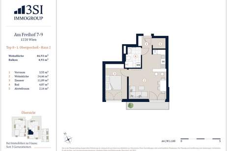 U1 Kagraner Platz! EIN GOLDSTÜCK MIT BALKON!, Wohnung-kauf, 301.310,€, 1220 Wien 22., Donaustadt