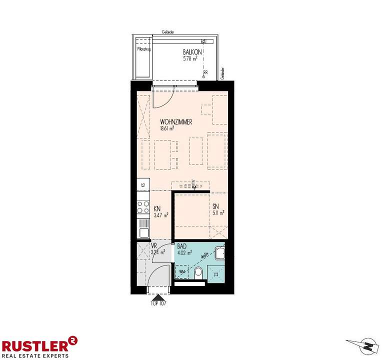 **HELL & FREUNDLICH** - 1-Zimmerwohnung mit Balkon in idealer Lage