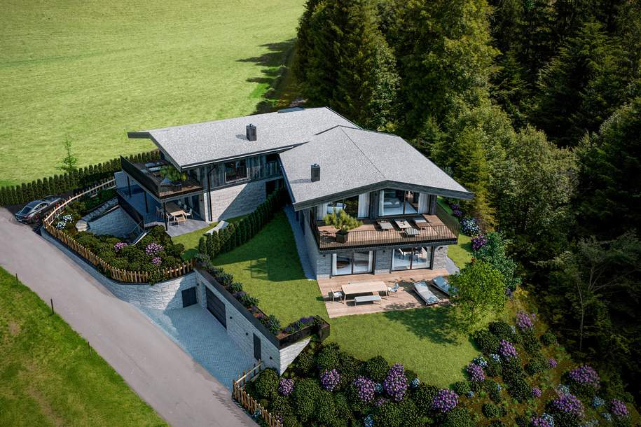 Grundstück mit Baugenehmigung für 2 Chalets - Freizeitwohnsitz, Grund und Boden-kauf, 2.950.000,€, 6391 Kitzbühel