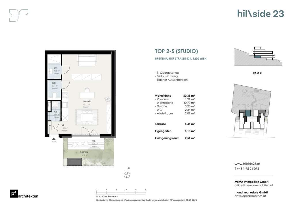 Singlehit! Moderne Garconniere mit kleinem Garten zu verkaufen!