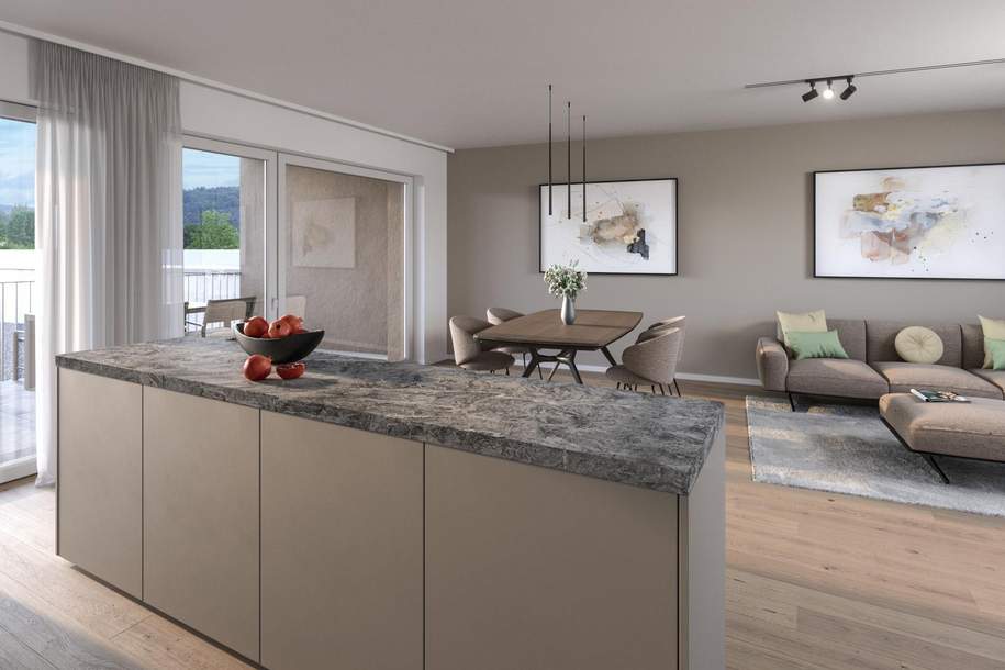 Markt.Haus.Feldkirchen – Hochwertige Eigentumswohnungen mit großzügigen Freiflächen | Neubau-Erstbezug, Wohnung-kauf, 439.000,€, 4101 Urfahr-Umgebung