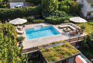 Mehrgenerationenhaus | vier Grundstücke, ca. 2.117 m² Grund, Pool, Sauna, zwei Garagen & großer Garten im Wienerwald