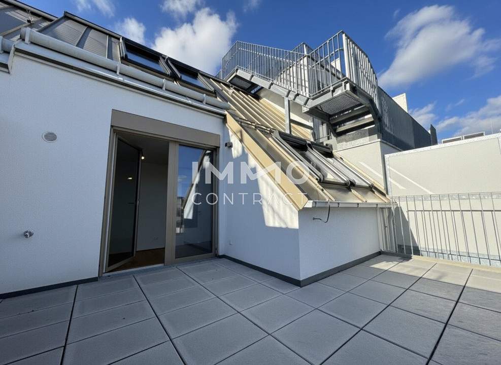 Unglaublich helle 2-Zimmer-Wohnung mit Südost-Terrasse – top angebundener Erstbezug BEIM DONAUUFER