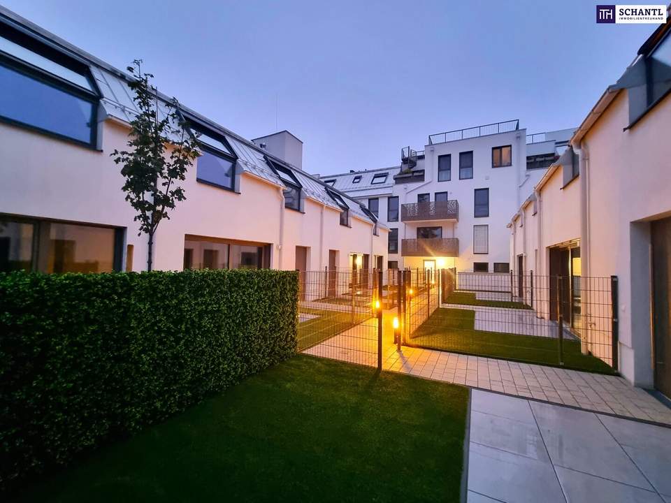 Herbstaktion! Happy to be here! WOW - Cooles Townhouse mit Garten! Erdwärme + Absolute Ruhelage + Tiefgarage + Ideale Süd Ausrichtung! Nachhaltig und zukunftssicher investiert!