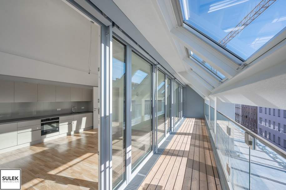 ** DG-Maisonette Wohnung mit Terrasse &amp; WOW-Effekt in bester Innenstadtlage - SALZGRIES - Zweitbezug **, Wohnung-miete, 3.449,99,€, 1010 Wien 1., Innere Stadt