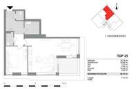 Neubau – 2-Zimmer-Dachgeschosswohnung mit Loggia und Klimaanlage