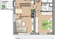 Hochwertige 2-Zimmer Wohnung mit großem Balkon nahe S-Bahn und Schwechat Zentrum! GEMEINSCHAFTLICHE DACHTERRASSE!