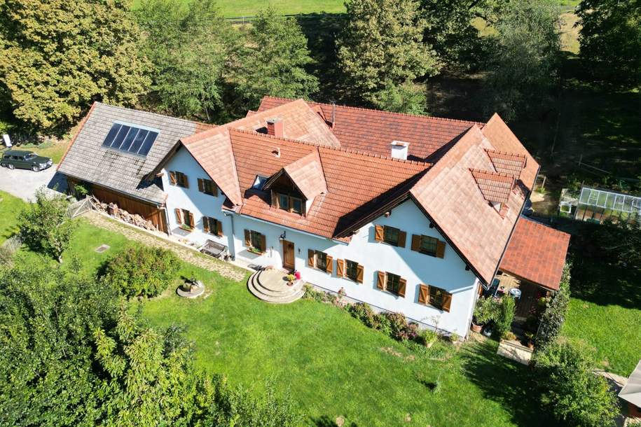 NEUER PREIS! AUSSERGEWÖHNLICHES JUWEL! Exklusiver Vierkanthof im Thermenland Steiermark – Wohnen, Reiten &amp; Leben mit Pool und Natur, Haus-kauf, 999.000,€, 8282 Hartberg-Fürstenfeld