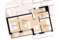 Attraktive 3-Zimmer-Terrassenwohnung mit zusätzlichem Privatgarten im Hof!