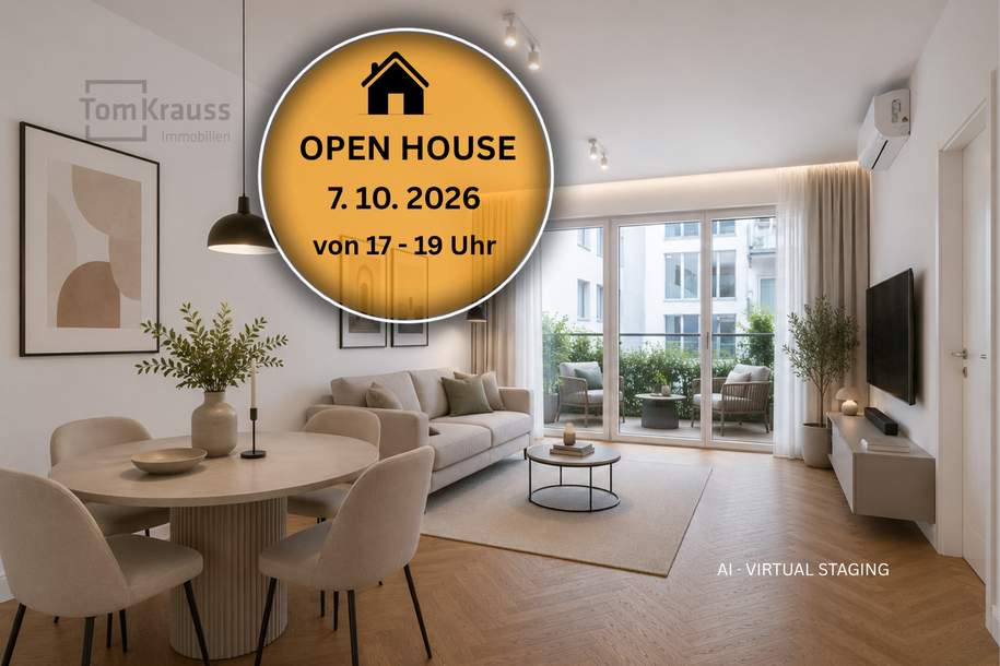 GOLDENER PFAU | KLIMATISIERTE RUHIGE 3-ZIMMER-WOHNUNG MIT BALKON & LOGGIA IM KARMELITERVIERTEL, Wohnung-kauf, 549.000,€, 1020 Wien 2., Leopoldstadt