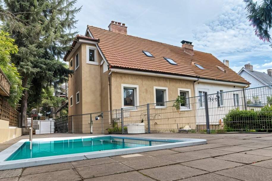 Sofort beziehbar! Charmantes Einfamilienhaus mit Pool nahe Rosenhügel, Haus-kauf, 650.000,€, 1230 Wien 23., Liesing