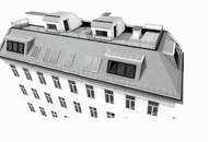 ERSTBEZUG, Salesianergasse, klimatisiertes 91 m2 Dachgeschoss mit 33 m2 Terrasse, Wohnküche, 2 Zimmer, Botschaftsviertel