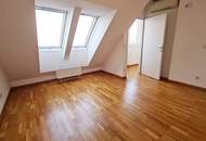 DACHGESCHOSS, UNBEFRISTET, klimatisierte 94 m2 Neubau mit 57 m2 Terrasse, Wohnküche, 2 Zimmer, Wannenbad, Parketten, Holbeingasse