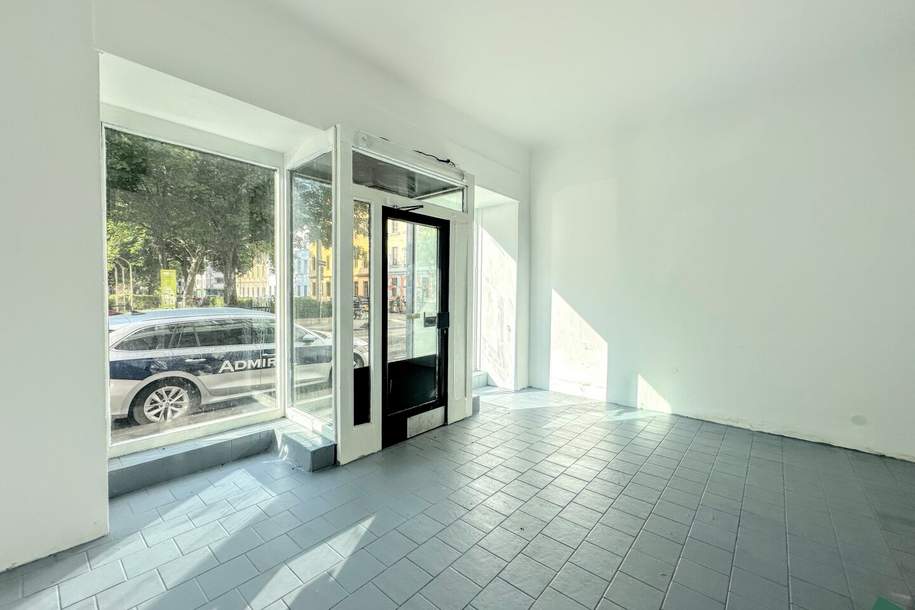 Geschäftslokal mit großer Glasfront unweit der Reinprechtsdorfer Straße, Gewerbeobjekt-miete, 499,69,€, 1050 Wien 5., Margareten