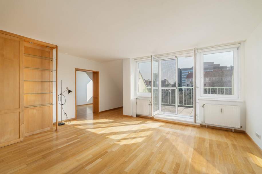 Vier Zimmer im 4. Stock, vier Minuten von der U4. Hofseitige lichtdurchflutete Neubau Dachgeschosswohnung, Wohnung-miete, 1.735,23,€, 1140 Wien 14., Penzing