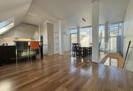 Dachgarten/terrasse mit Blick über Wien I Johann Strauß Gasse I Stellplätze im Haus verfügbar I