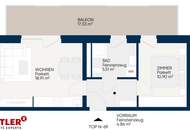 SMART CITY LIVING | Moderne 2-Zimmer-Wohnung mit großem Balkon