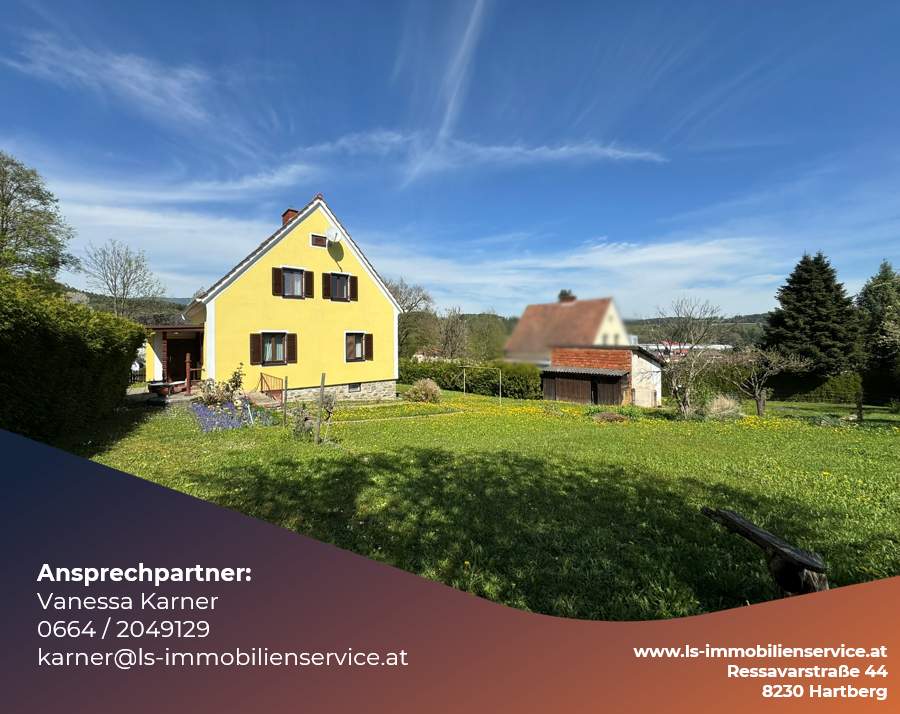 Einfamilienhaus in ruhiger Siedlungslage mit schönem Garten in Rohrbach a. d. Lafnitz