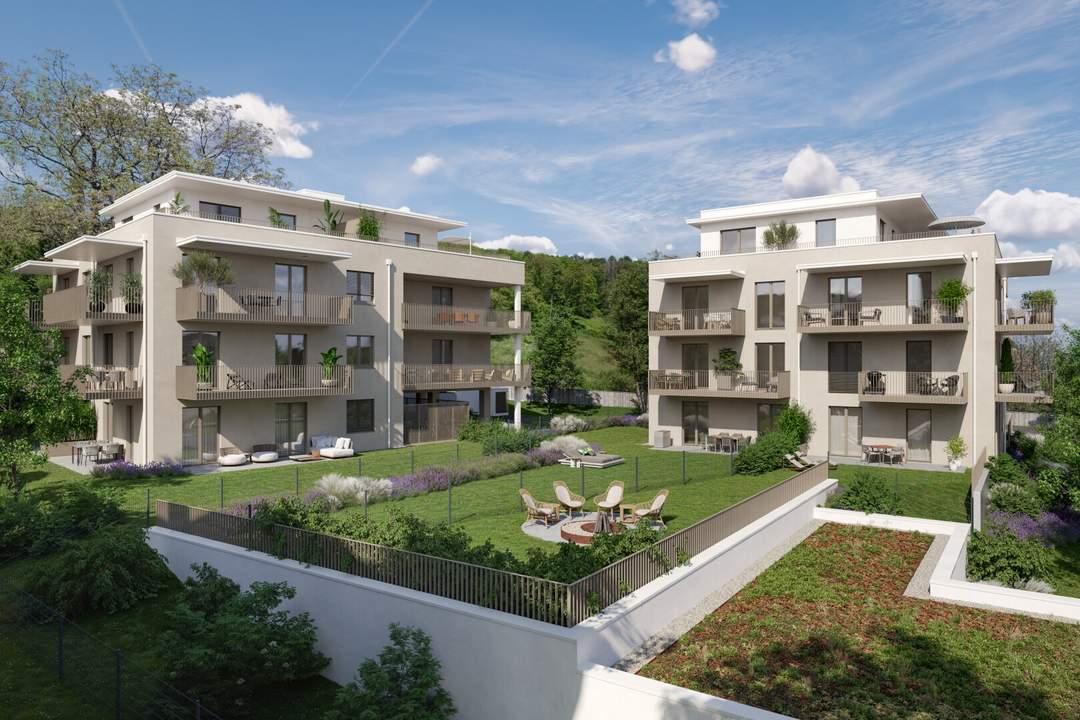 Traumhafte 3-Zimmer-Erstbezugswohnung mit Westbalkon in Eggenberg