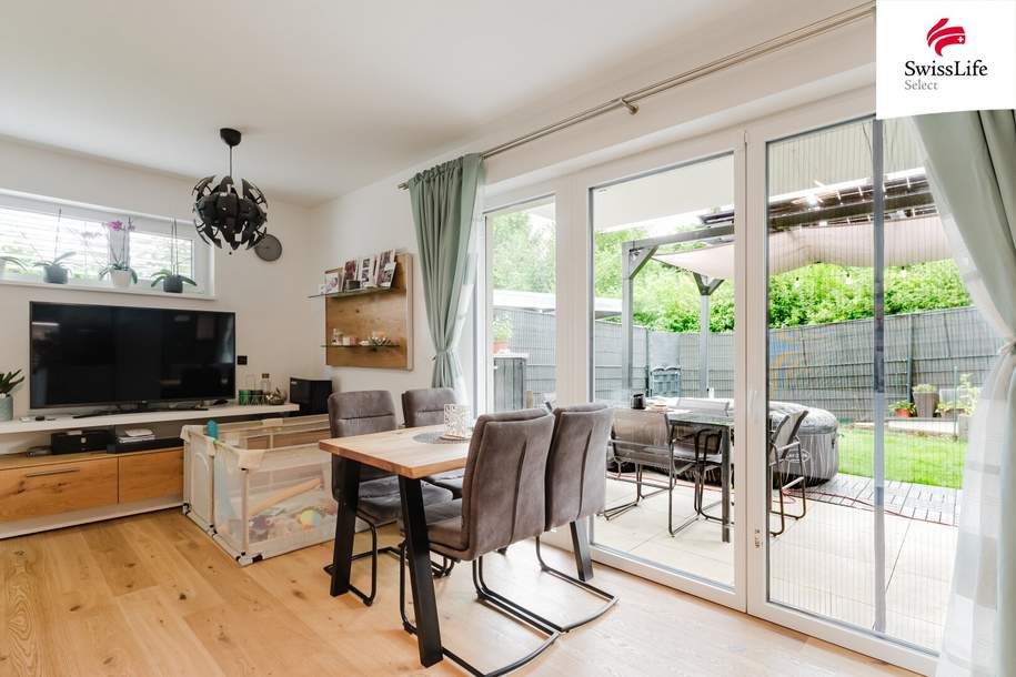 Modern & gemütlich -- 3-Zimmer-Wohnung mit Garten, Garage & Carport (BJ 2022), Wohnung-kauf, 285.000,€, 4493 Steyr-Land
