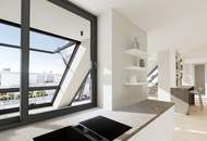 SPEKTAKULÄRES PENTHOUSE DER EXTRAKLASSE | Wintergarten mit aufklappbaren Fensterflächen | ca. 114 m² Dachterrasse mit Pool-Option | Schlafzimmer hofseitig | 360°-Tour