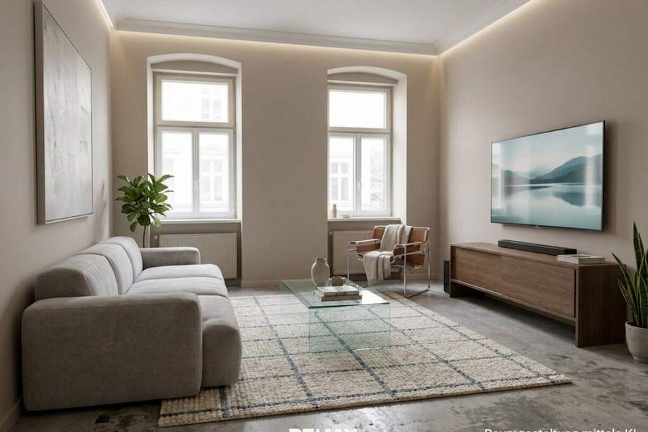 Zwei-Zimmer-Wohnung mit Altbauflair und Sanierungsbedarf nahe U3 Ottakring, Wohnung-kauf, 164.000,€, 1160 Wien 16., Ottakring