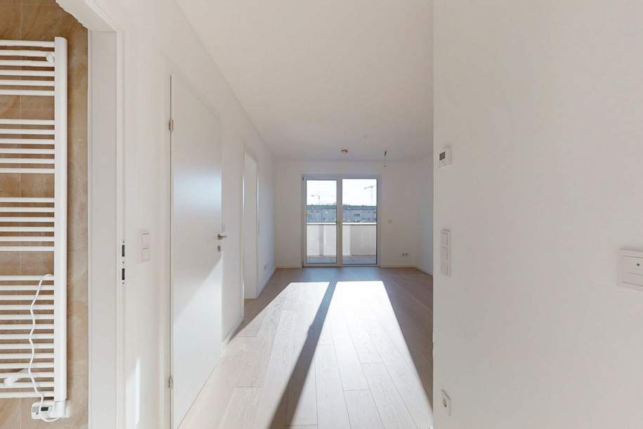 Anleger oder Eigennutzer aufgepasst: 2-Zimmer-Erstbezug mit Innenhof-Balkon!, Wohnung-kauf, 277.000,€, 1220 Wien 22., Donaustadt