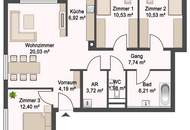 Neubau-Erstbezug! 4-Zimmer-Wohnung mit Loggia im Gablitzer Zentrum