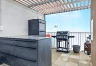 Maisonette mit Dachterrasse, Whirlpool &amp; Panoramablick - Ihr Penthouse-Traum mit Garagenplatz und Massmöbel in Hollabrunn!