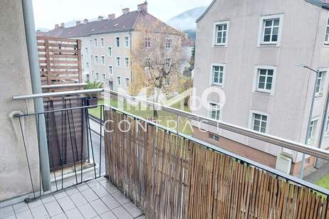 Helle, sanierte 57 m² Mietwohnung mit Balkon in guter Lage von Waidhofen/Y., Wohnung-miete, 643,40,€, 3340 Waidhofen an der Ybbs(Stadt)