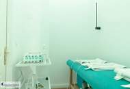 Gut eingeführter Gesundheitssalon mit Shape Line - Konzept - abzugeben