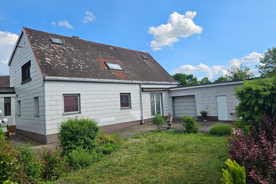 Haus mit viel Nebenflächen Garage, Werkstatt und Co, Haus-kauf, 349.000,€, 2201 Korneuburg