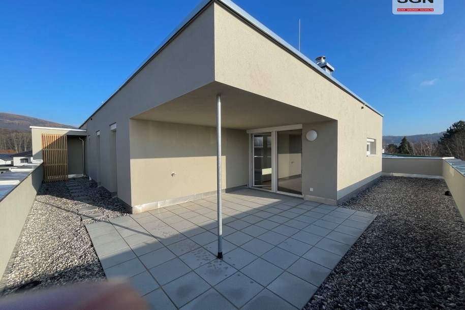 Geförderte 4 Zimmer Dachgeschoss-Wohnung mit Terrasse u. Miete-Kaufoption im Erstbezug, Wohnung-miete, 1.016,46,€, 3680 Melk