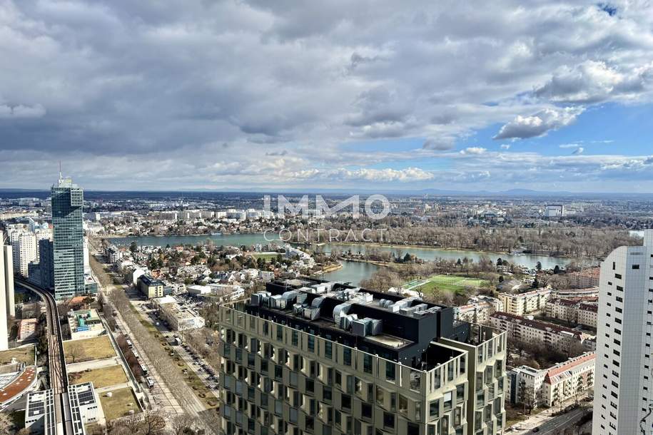 DC2: 41. Etage: Ihr privater Logenplatz über der Donau, Wohnung-miete, 1.100,00,€, 1220 Wien 22., Donaustadt